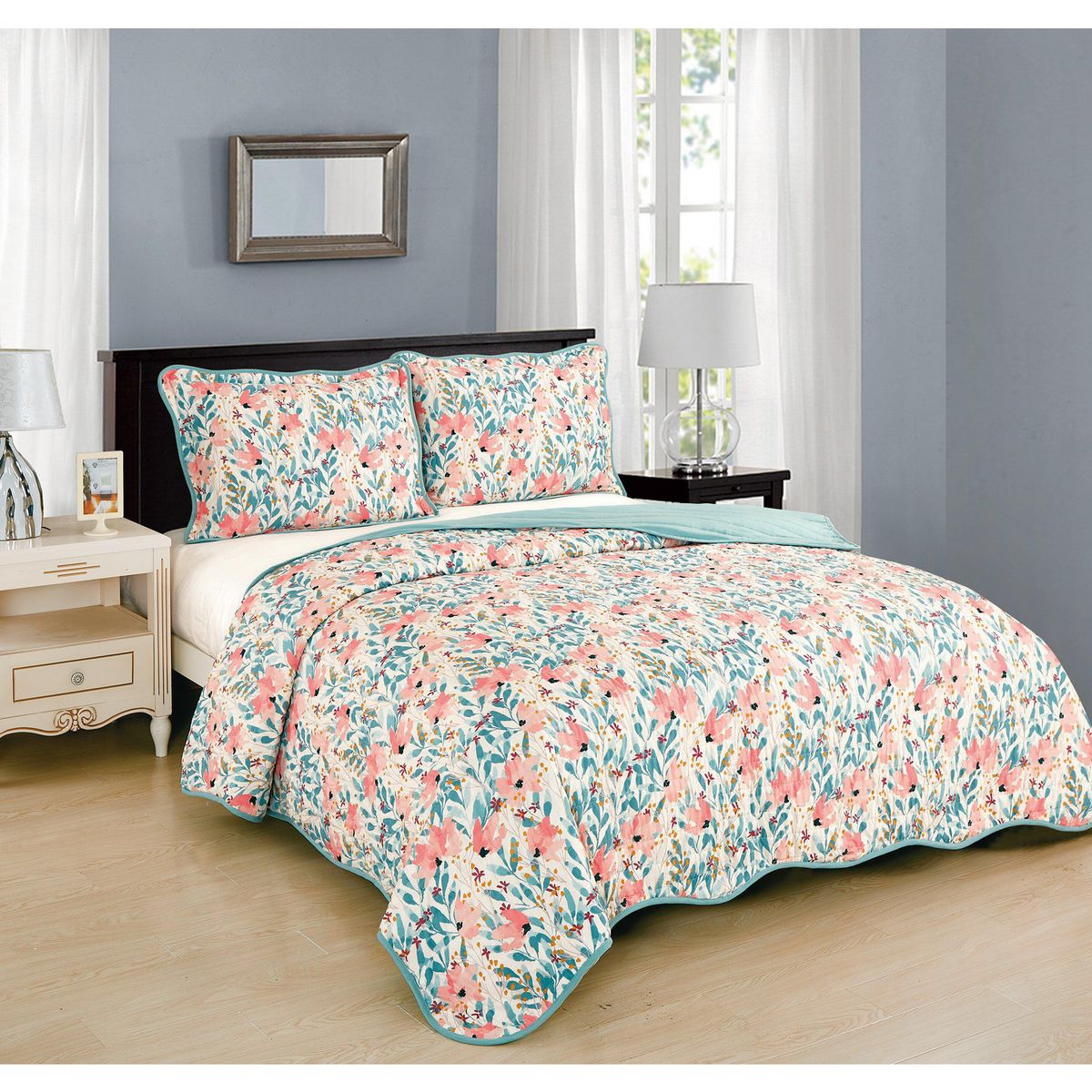 JUST HOME COLLECTION - Quilt Clasic DIS 2 Plazas Floral