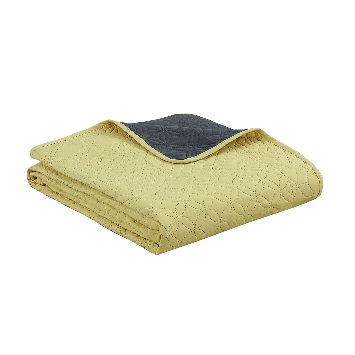 JUST HOME COLLECTION - Quilt Bicolor 1.5 Plazas Mostaza