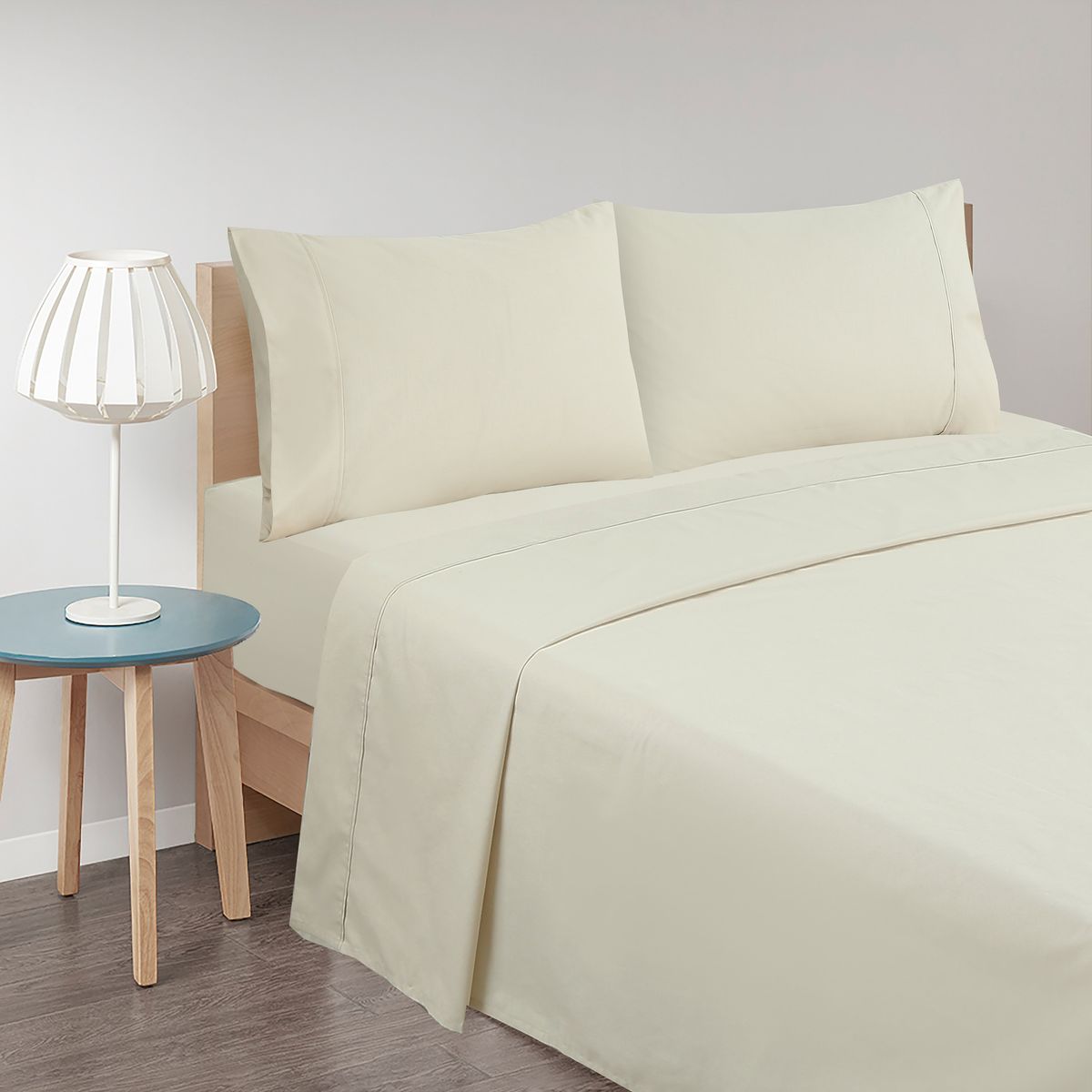 JUST HOME COLLECTION - Sábana 144 Hilos Beige KIng