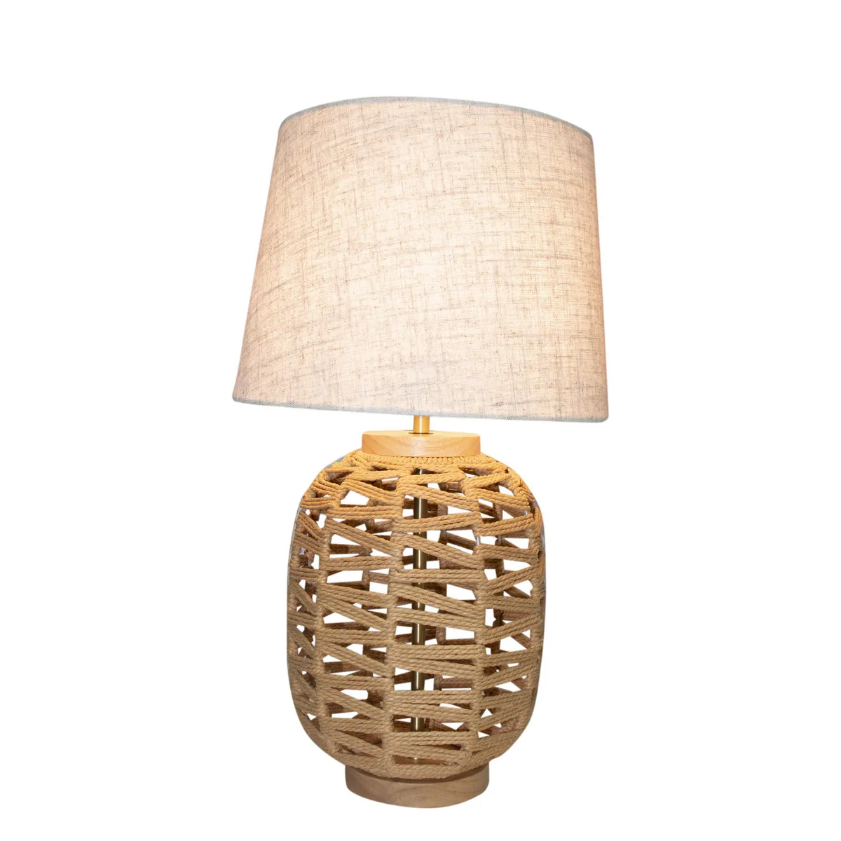 JUST HOME COLLECTION - Lámpara de Mesa Rope Beige