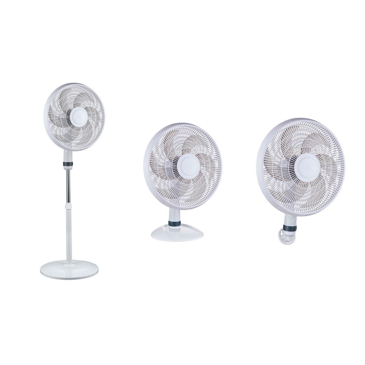 RECCO - Ventilador 3 en 1 18" Plástico 3 Velocidades 50W Recco Blanco