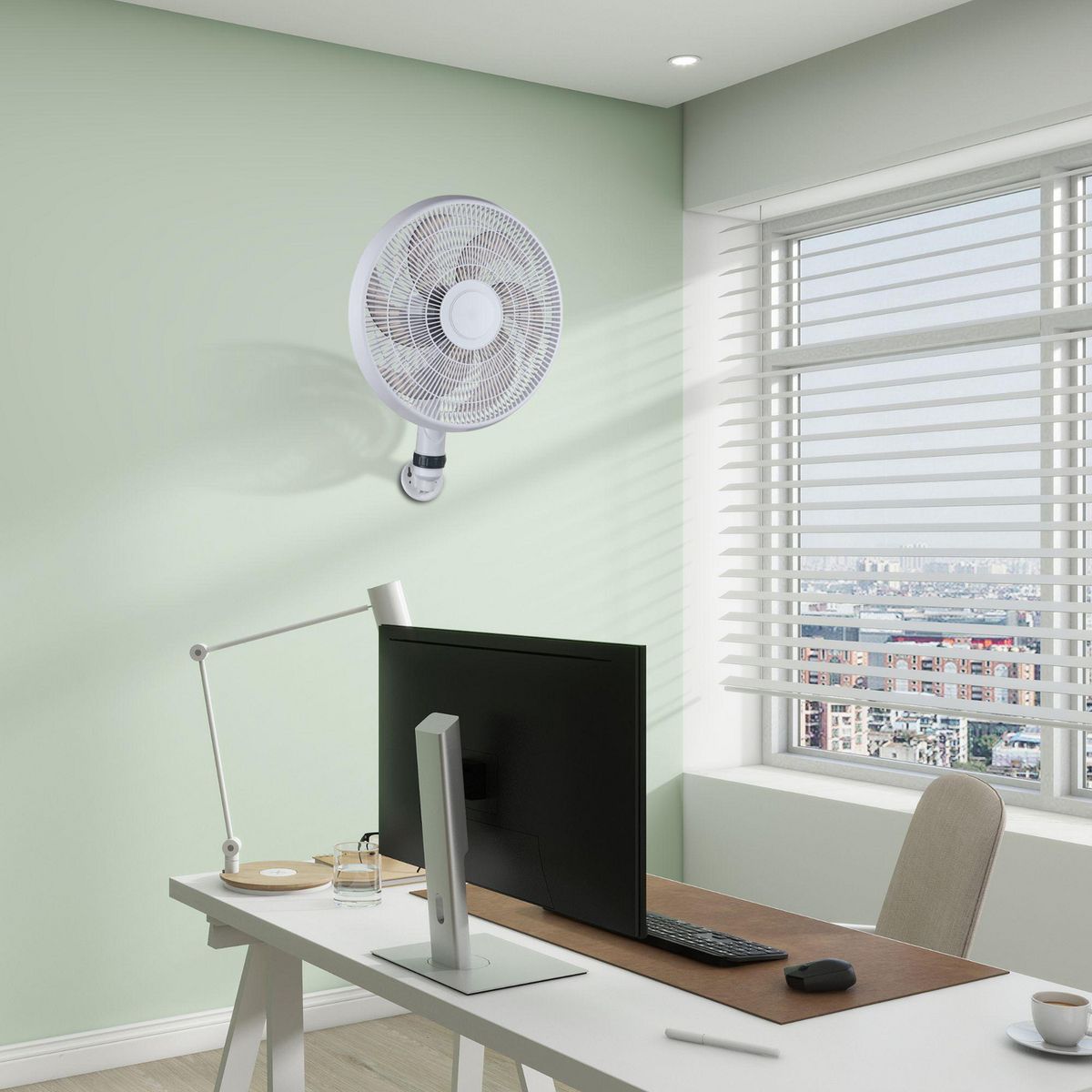 RECCO - Ventilador 3 en 1 18" Plástico 3 Velocidades 50W Recco Blanco