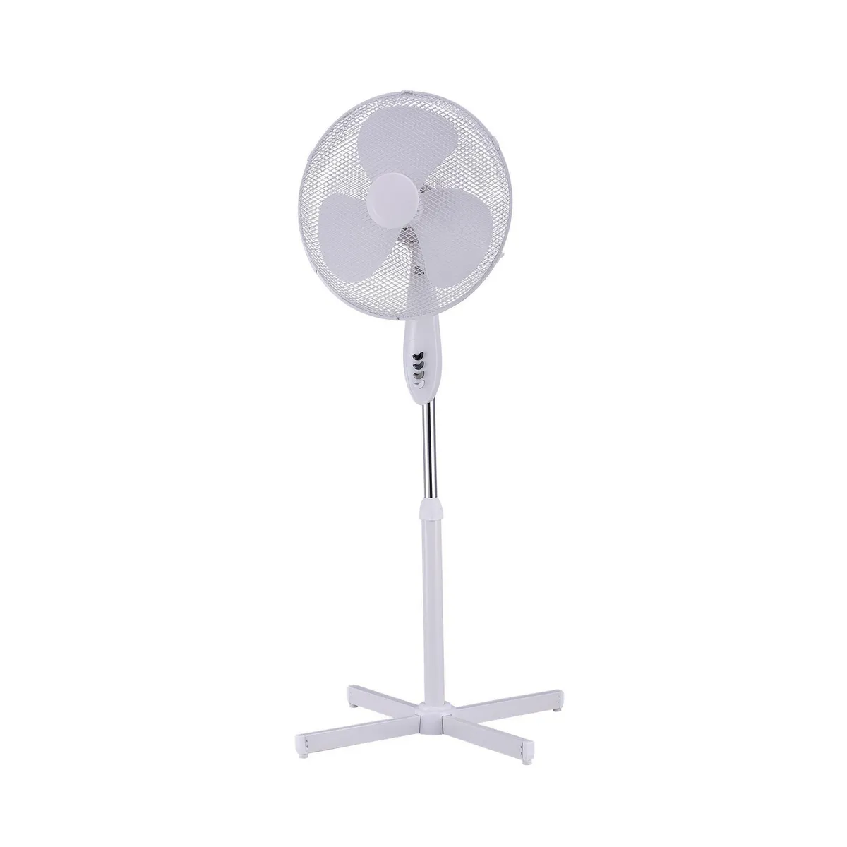 RECCO - Ventilador De Pie 16" Plástico 3 Velocidades 50W Recco Blanco