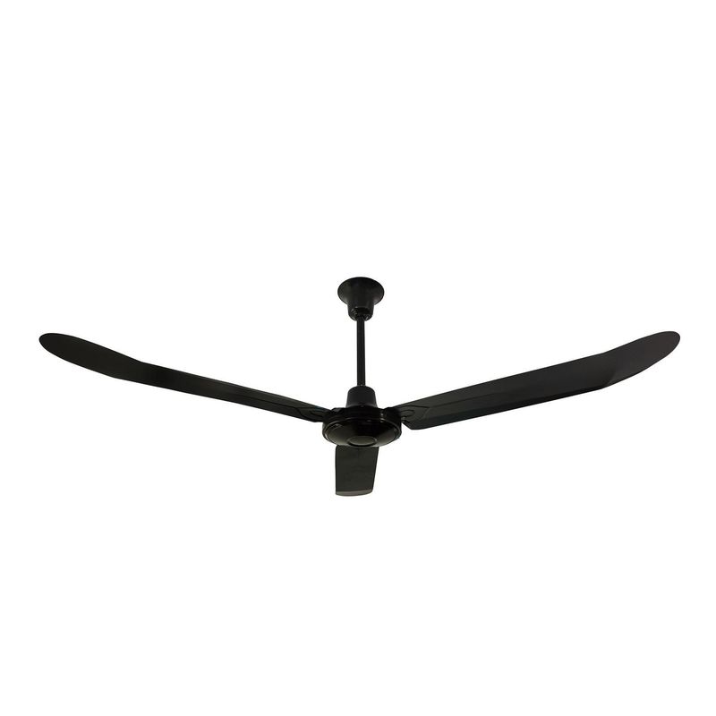 HALUX - Ventilador de Techo 3 Aspas Negro Halux