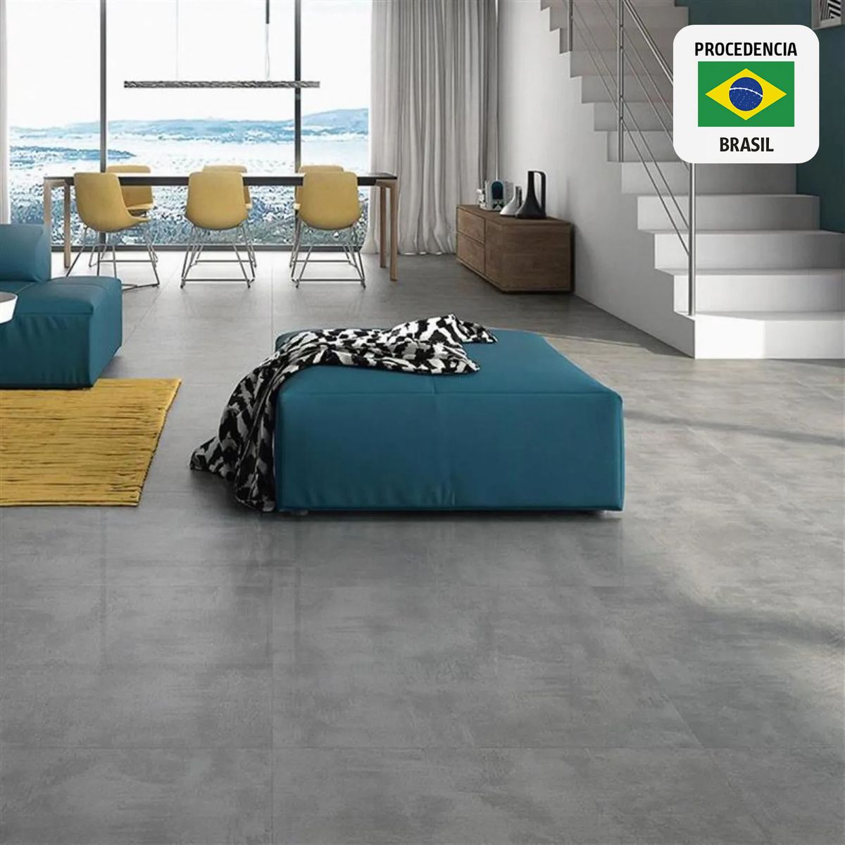 HOLZTEK - Ceramica Gris Cementicio 53x53cm 2.81m2