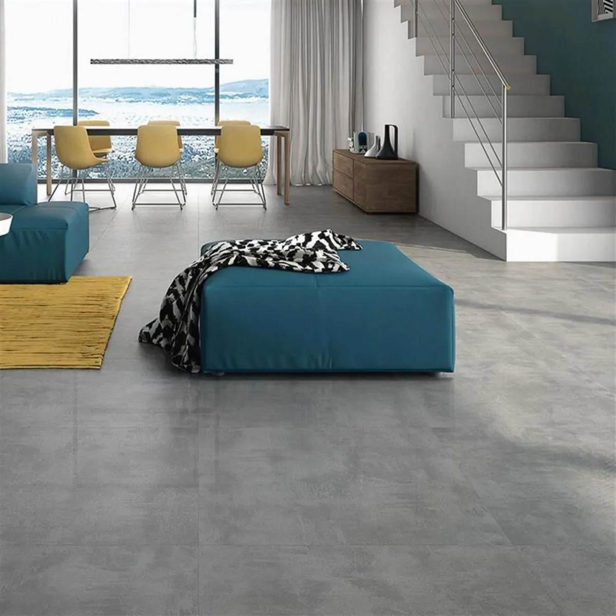 HOLZTEK - Ceramica Gris Cementicio 53x53cm 2.81m2
