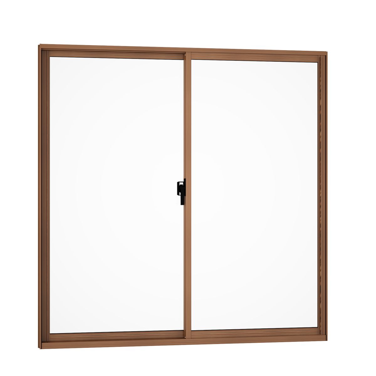 WINTEC - Ventana de Aluminio Corr Next 2 Mov Madera 100x100 cm