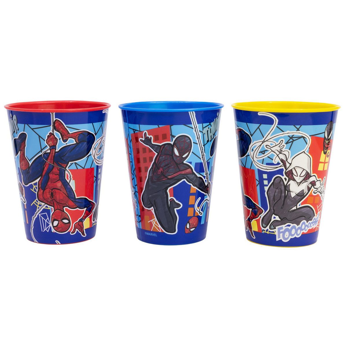 STOR - Set 3 Vasos Spider-Man