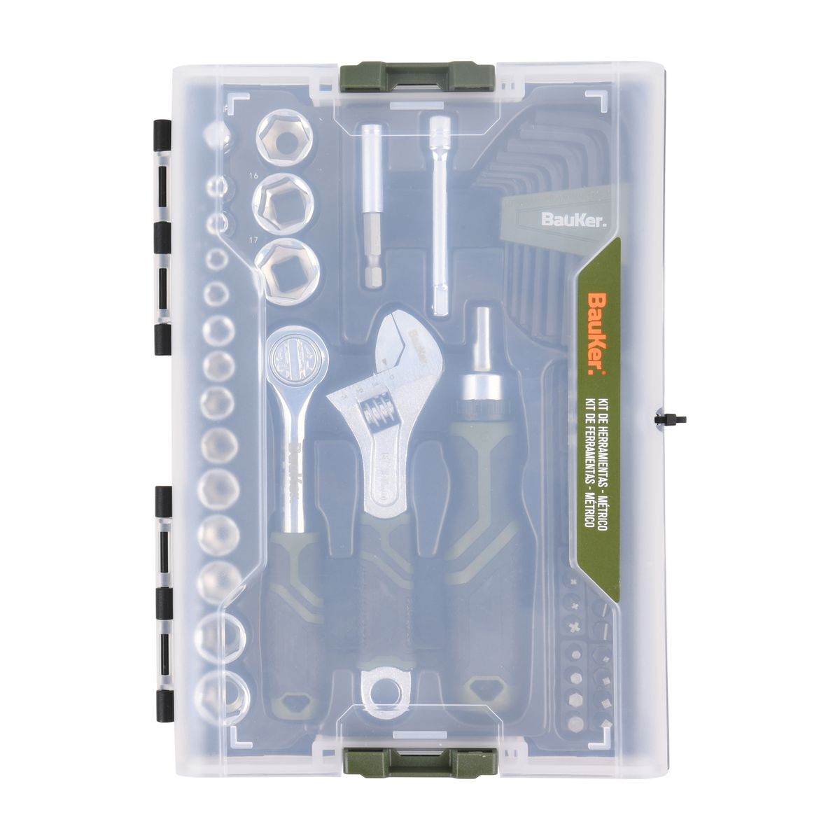 BAUKER - Set de herramientas Bauker x 62 piezas