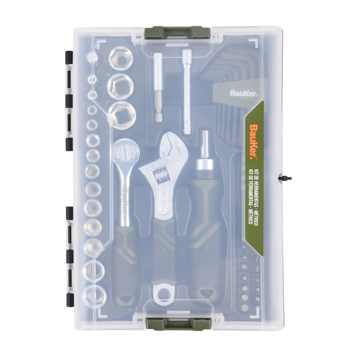 BAUKER - Set de herramientas Bauker x 62 piezas