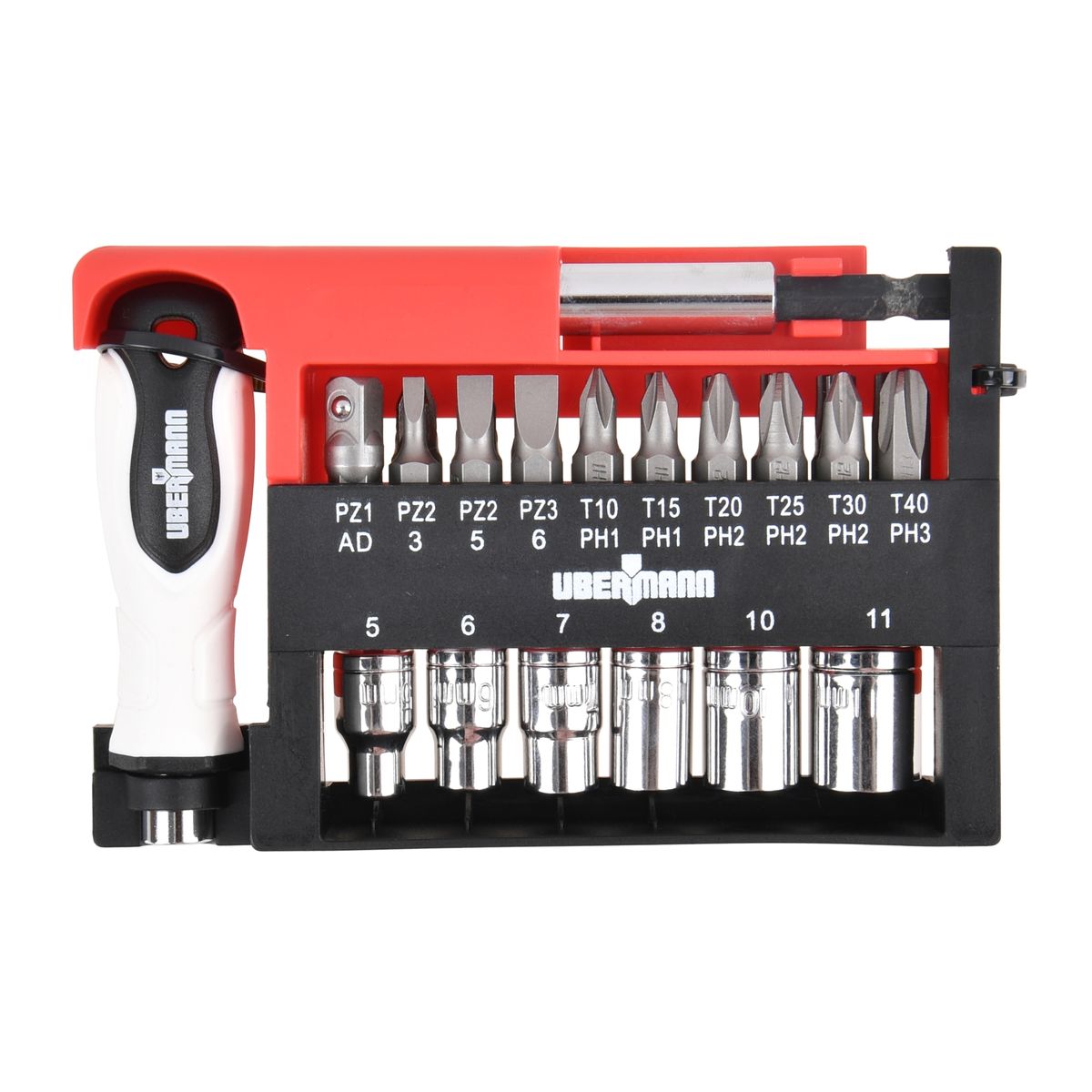 UBERMANN - Set Puntas y Dados Ubermann x28