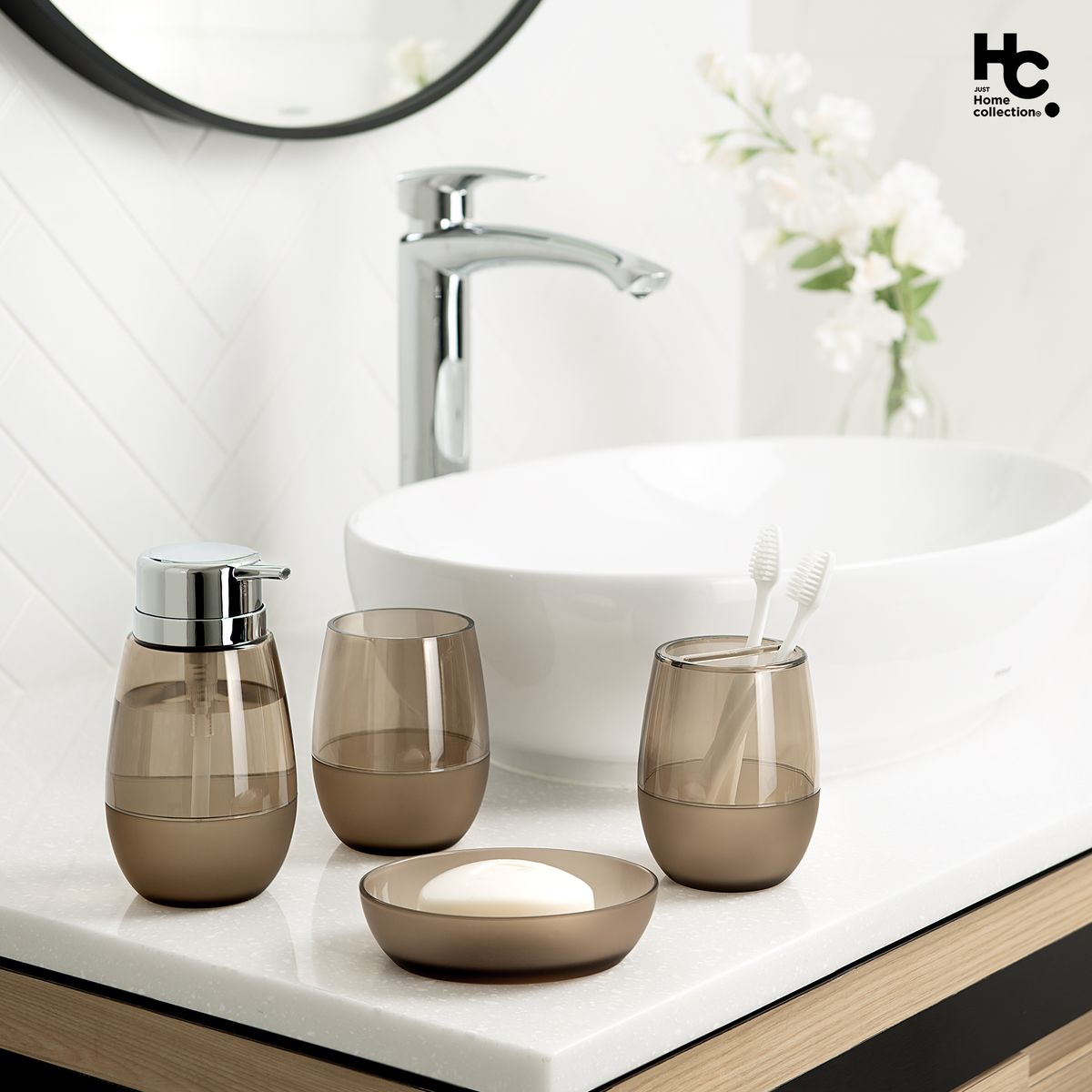 JUST HOME COLLECTION - Dispensador Valerie Taupe