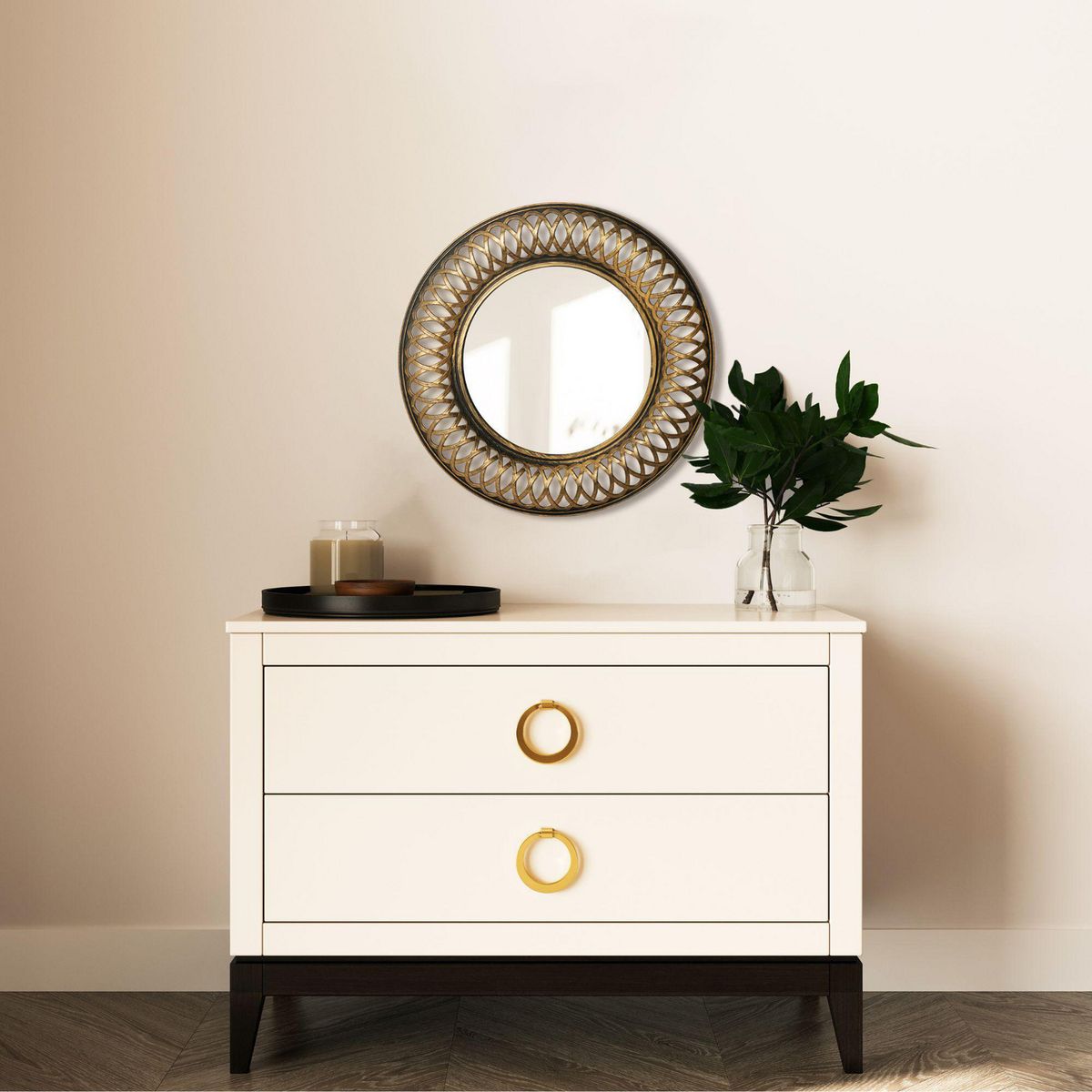 CASA BONITA - Espejo Decorativo Red PVC 25cm