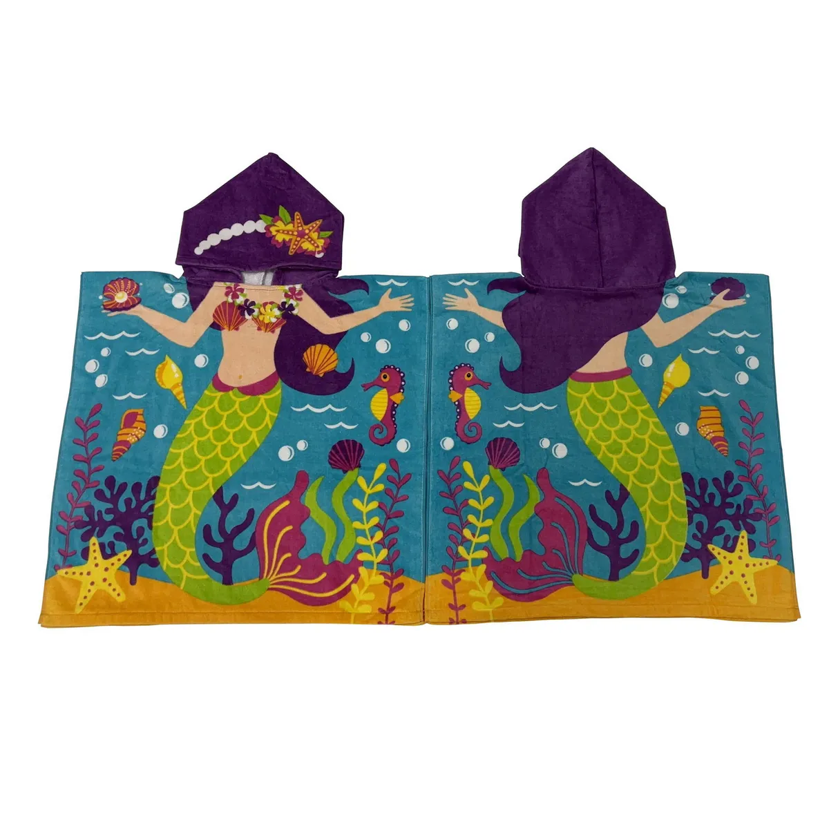 KLIMBER - Toalla Poncho Sirena 60x120cm