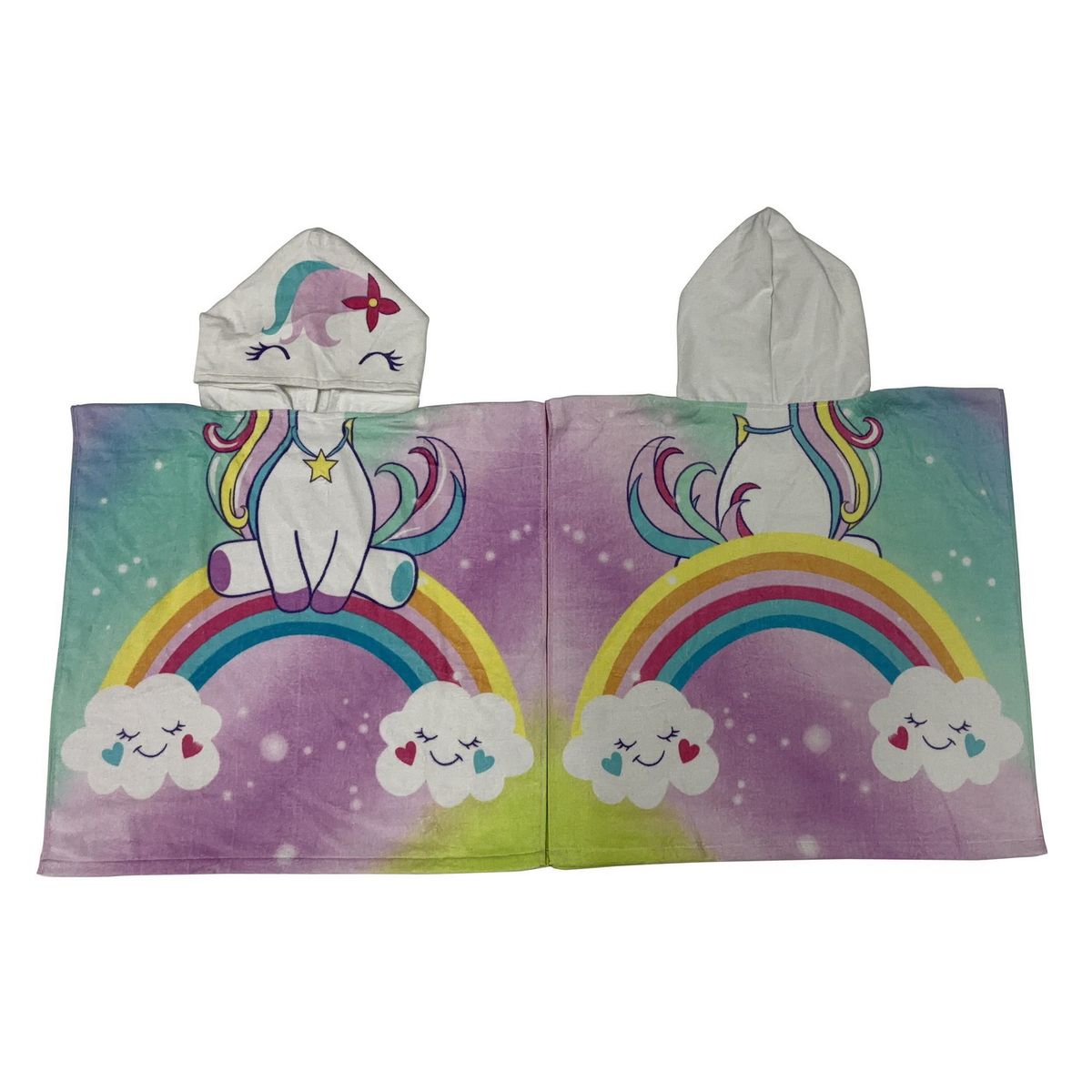 KLIMBER - Toalla Poncho Unicornio 60x120cm