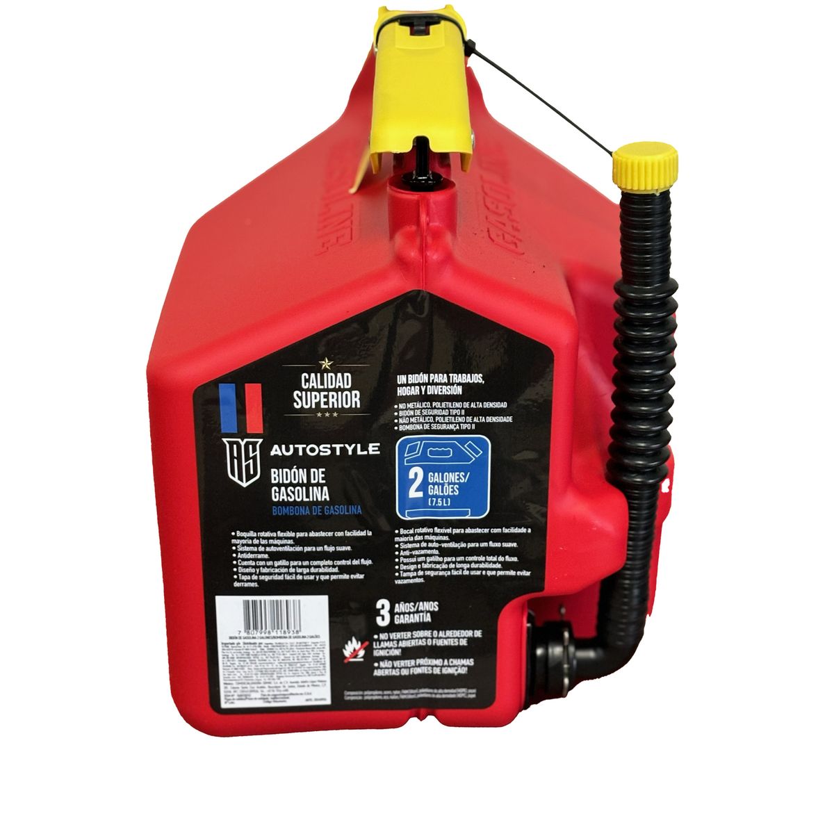 AUTOSTYLE - Galonera para Gasolina 2.2 Galones
