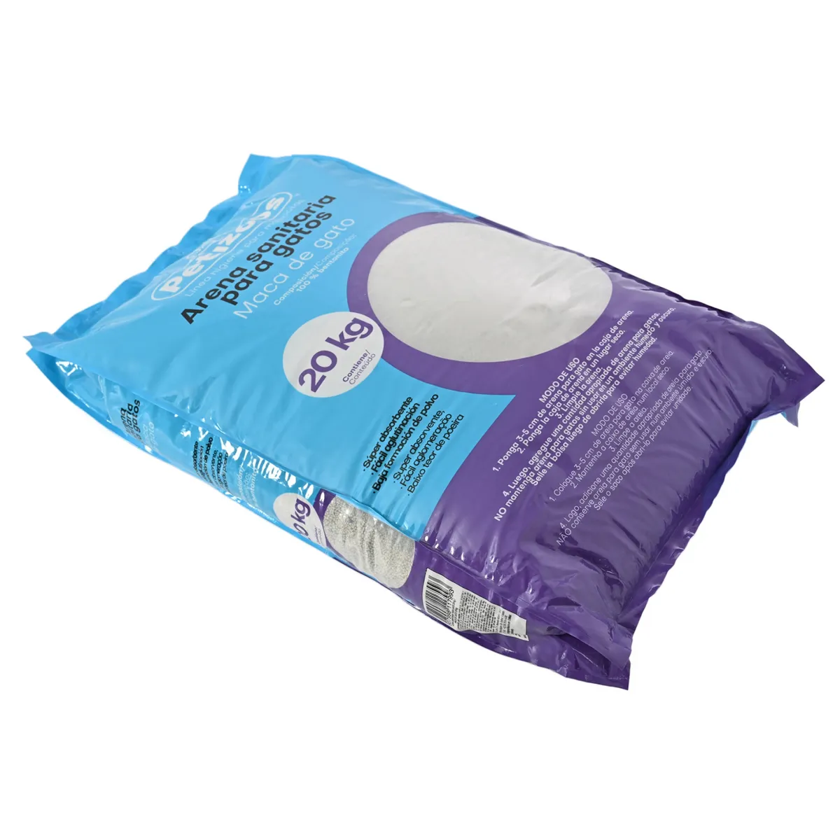 ARENA SANITARIA PARA GATO 20KG, marca PETIZOOS - Foto 2