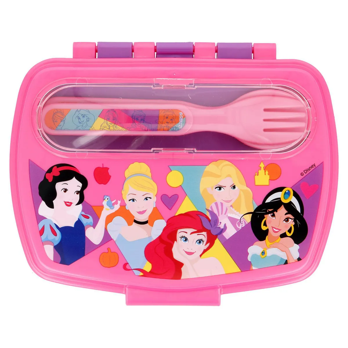 STOR - Sanguchera con Cubiertos Princesas Disney