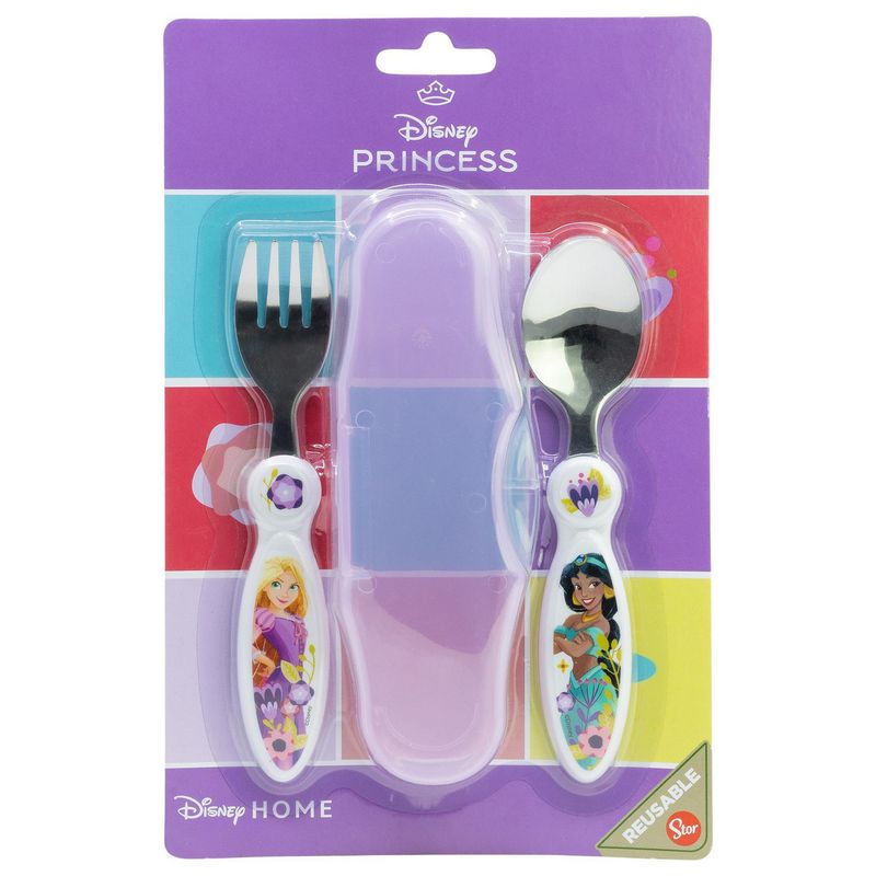 STOR - Set de Cubiertos Metálicos + Estuche Princess