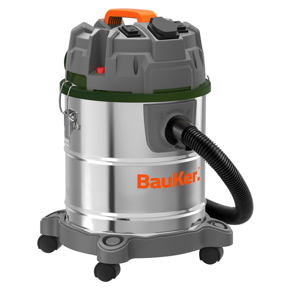 BAUKER - Aspiradora Industrial 20 Litros 1200w Pro Bauker