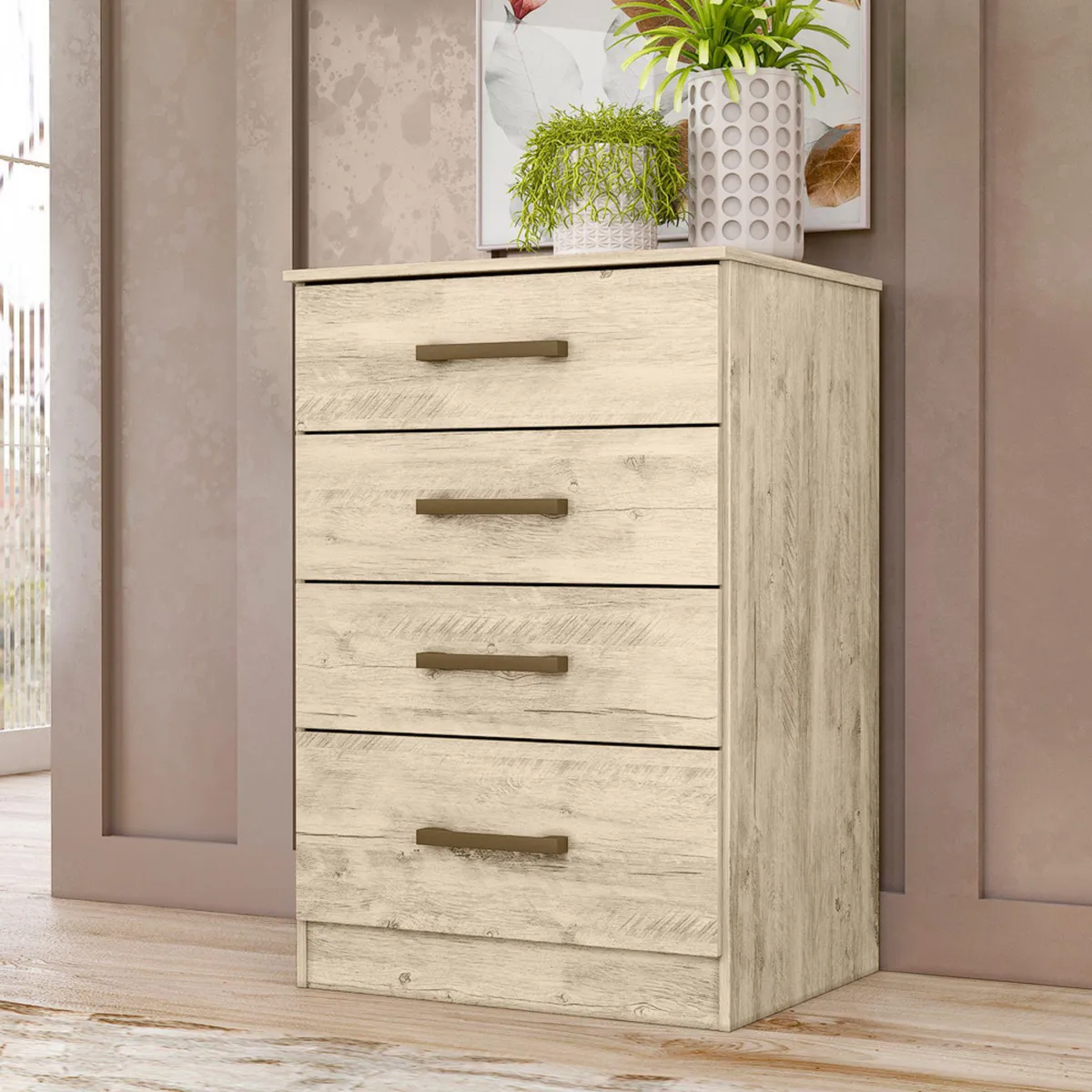 CASA BONITA - Cómoda Lima 4 Cajones