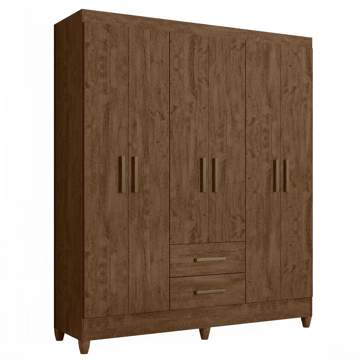 CASA BONITA - Ropero 6 Puertas 2 Cajones Lima