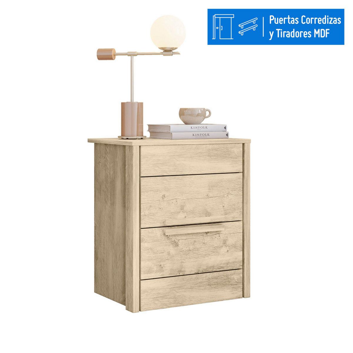 CASA BONITA - Velador 2 Cajones Paris