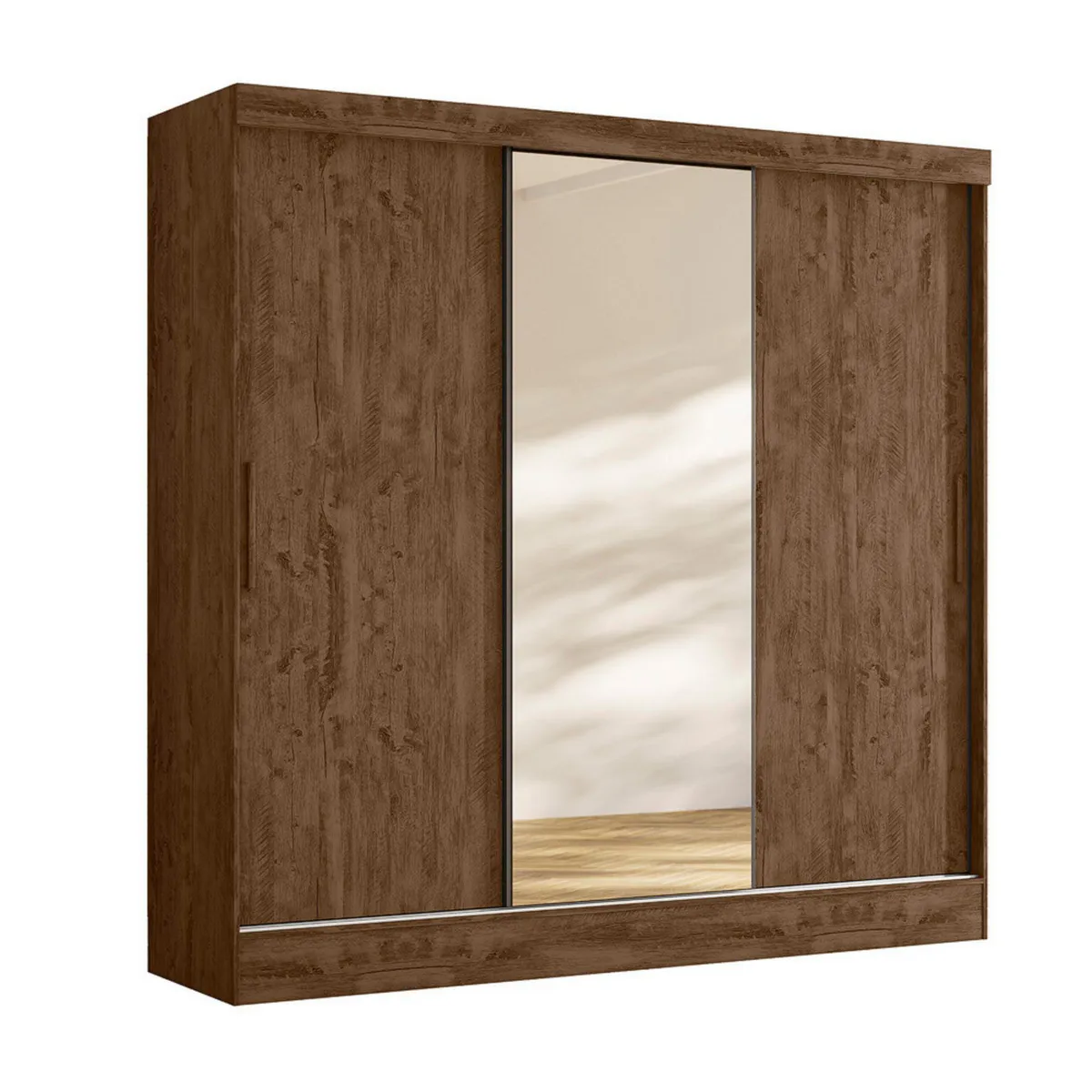 CASA BONITA - Ropero con Espejo 3 Puertas 2 Cajones Paris