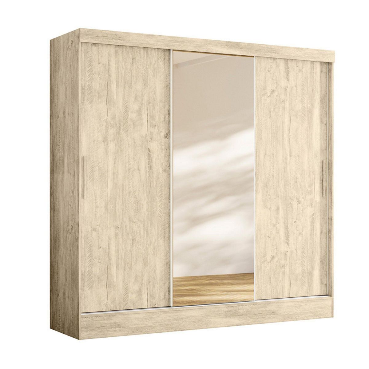 CASA BONITA - Ropero con Espejo 3 Puertas 2 Cajones Paris.