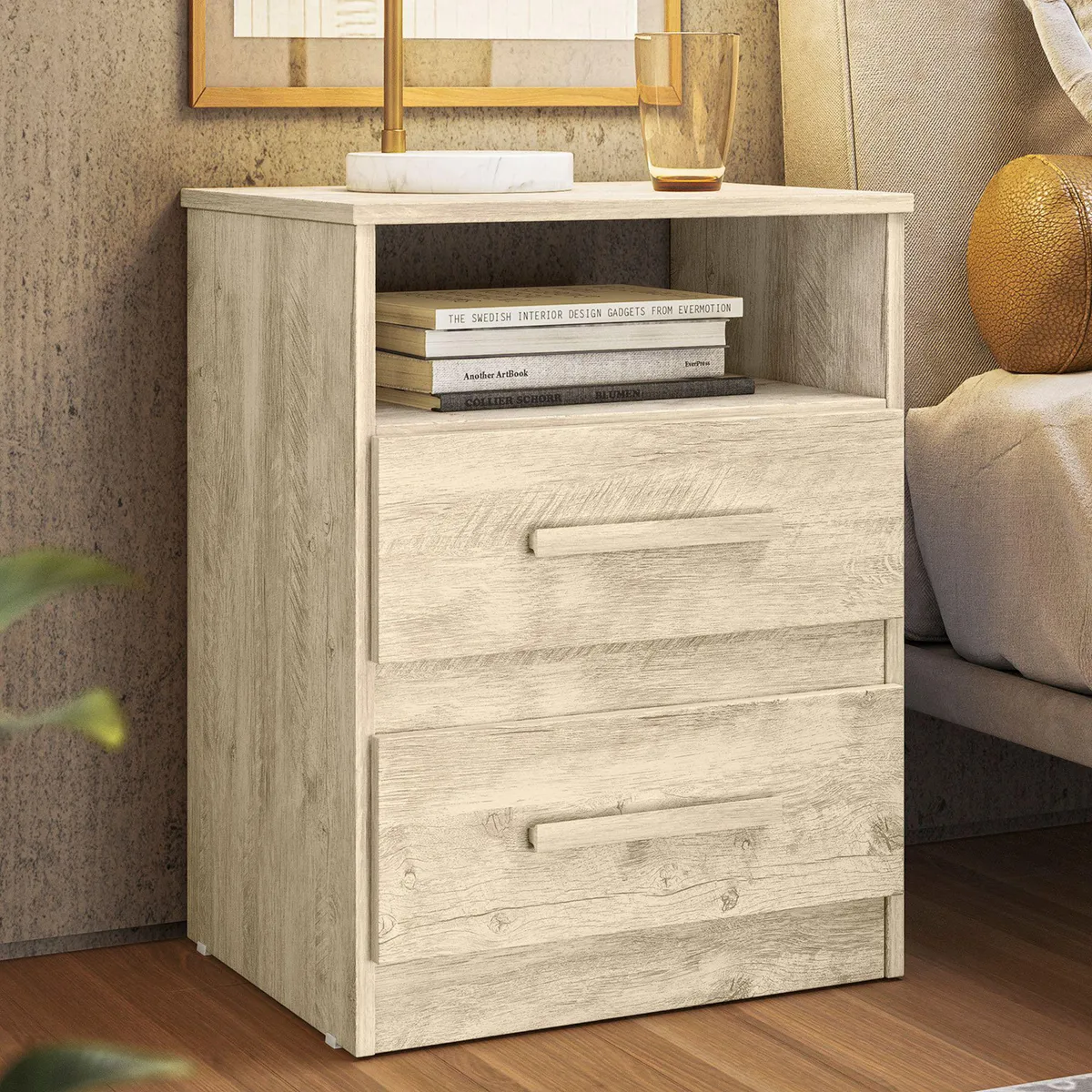 CASA BONITA - Velador 2 Cajones Lima