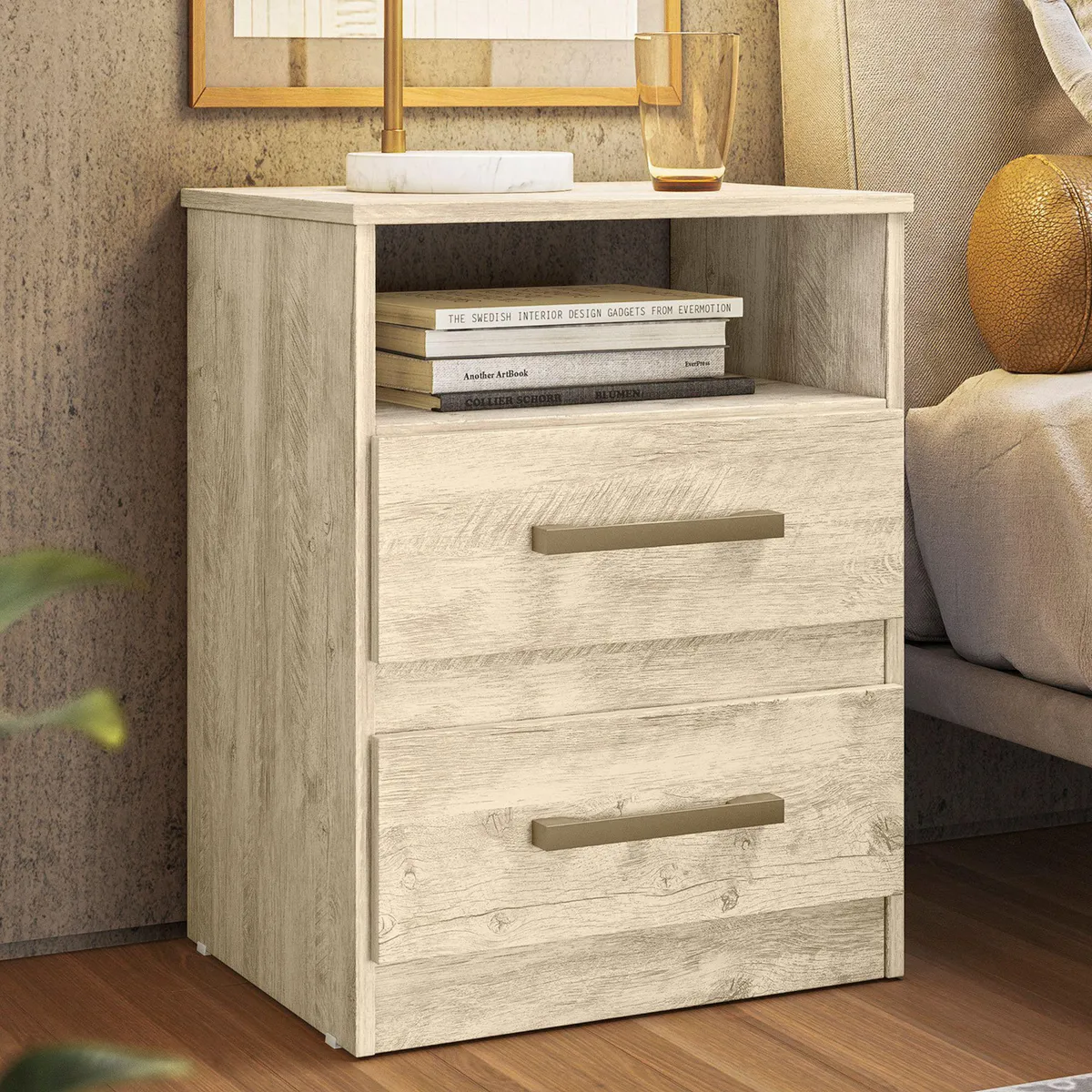 CASA BONITA - Velador 2 Cajones Lima