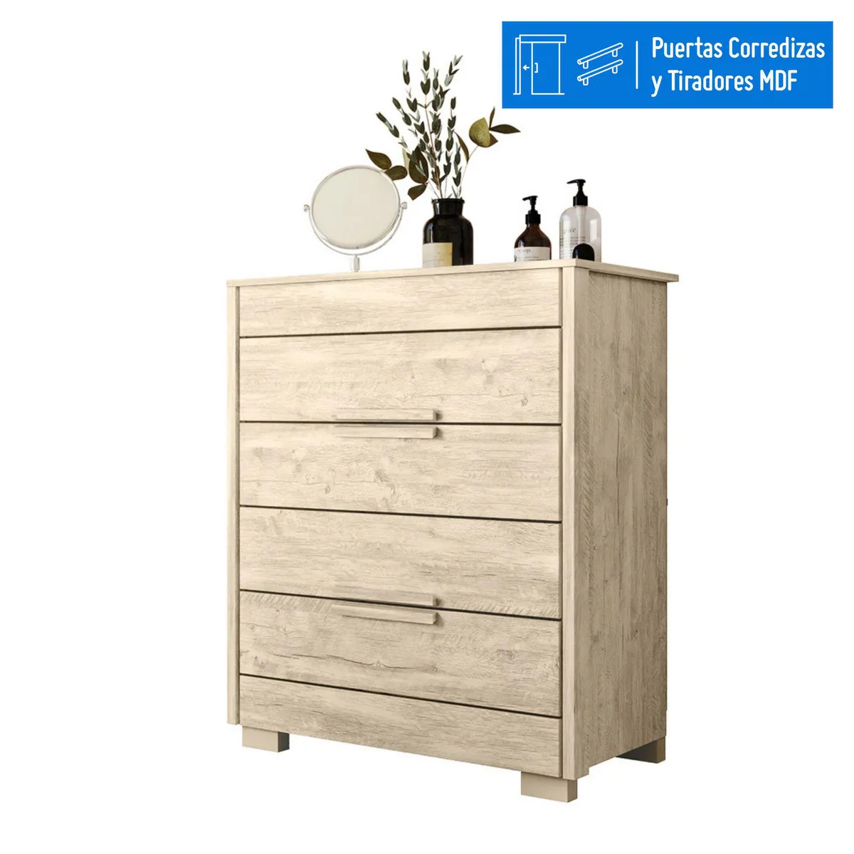 CASA BONITA - Cómoda Paris 4 Cajones