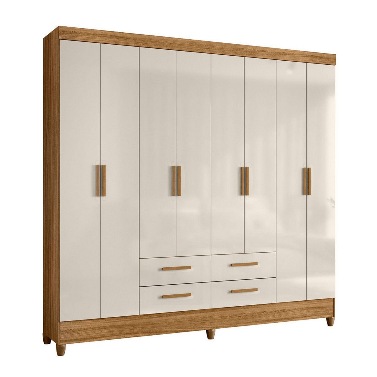 CASA BONITA - Ropero 8 Puertas 4 Cajones Florida