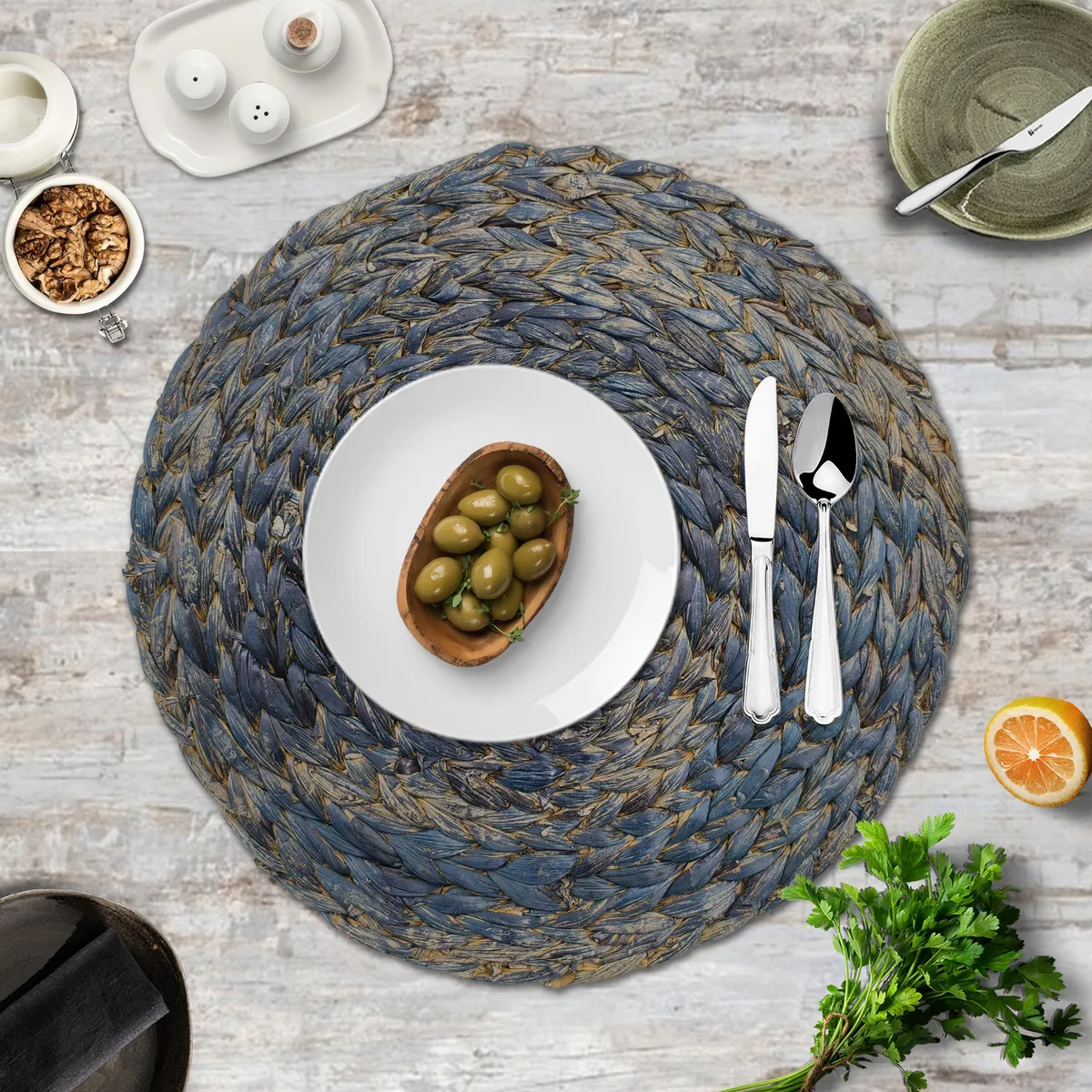 JUST HOME COLLECTION - Individuales Tejido 3 Colores Surtido