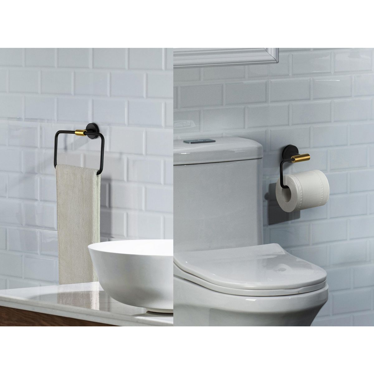 SENSI DACQUA - Set 3 Piezas Accesorios de Baño