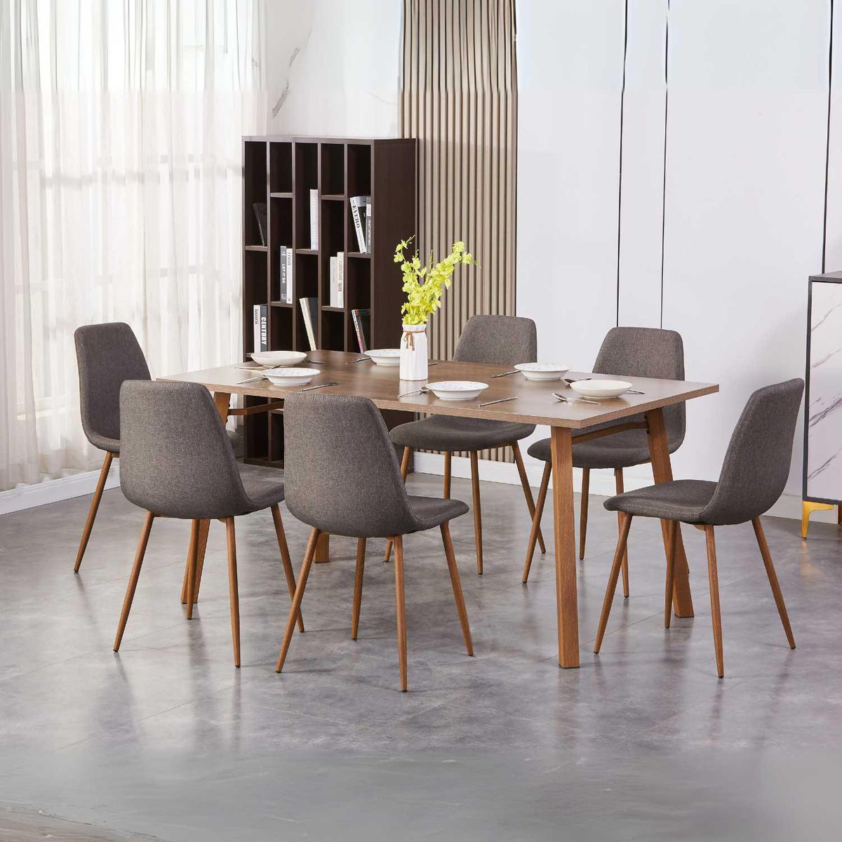 JUST HOME COLLECTION - Juego de Comedor Mira 6 Sillas