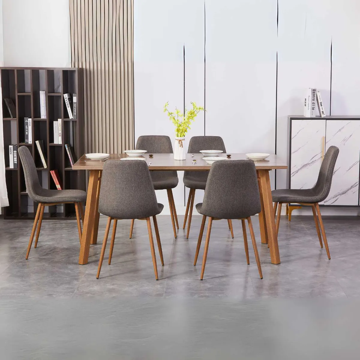 JUST HOME COLLECTION - Juego de Comedor Mira 6 Sillas