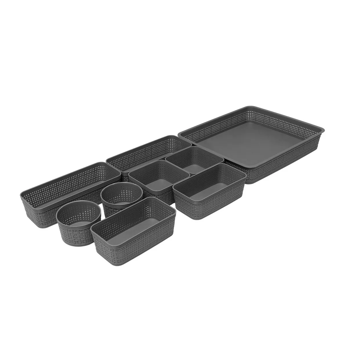 JUST HOME COLLECTION - Juego Organizador de Cajón 9 Piezas