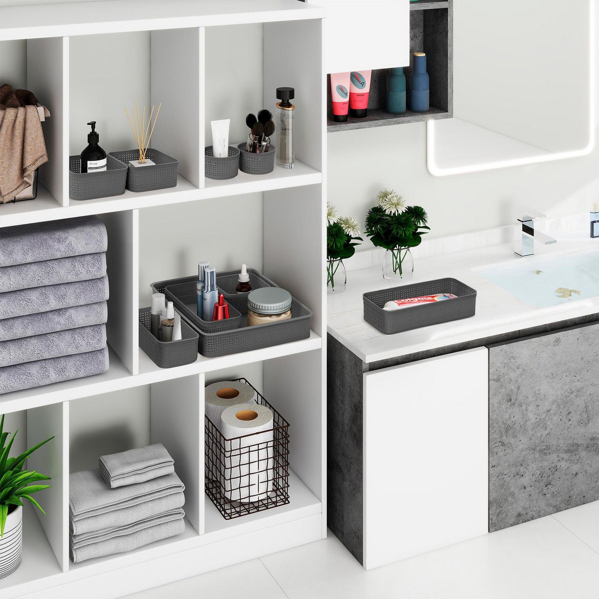 JUST HOME COLLECTION - Juego Organizador de Cajón 9 Piezas