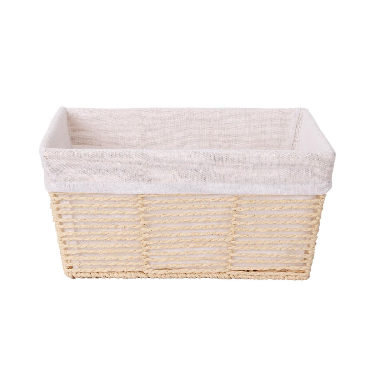 JUST HOME COLLECTION - Canasta Tejida 30x20x15cm