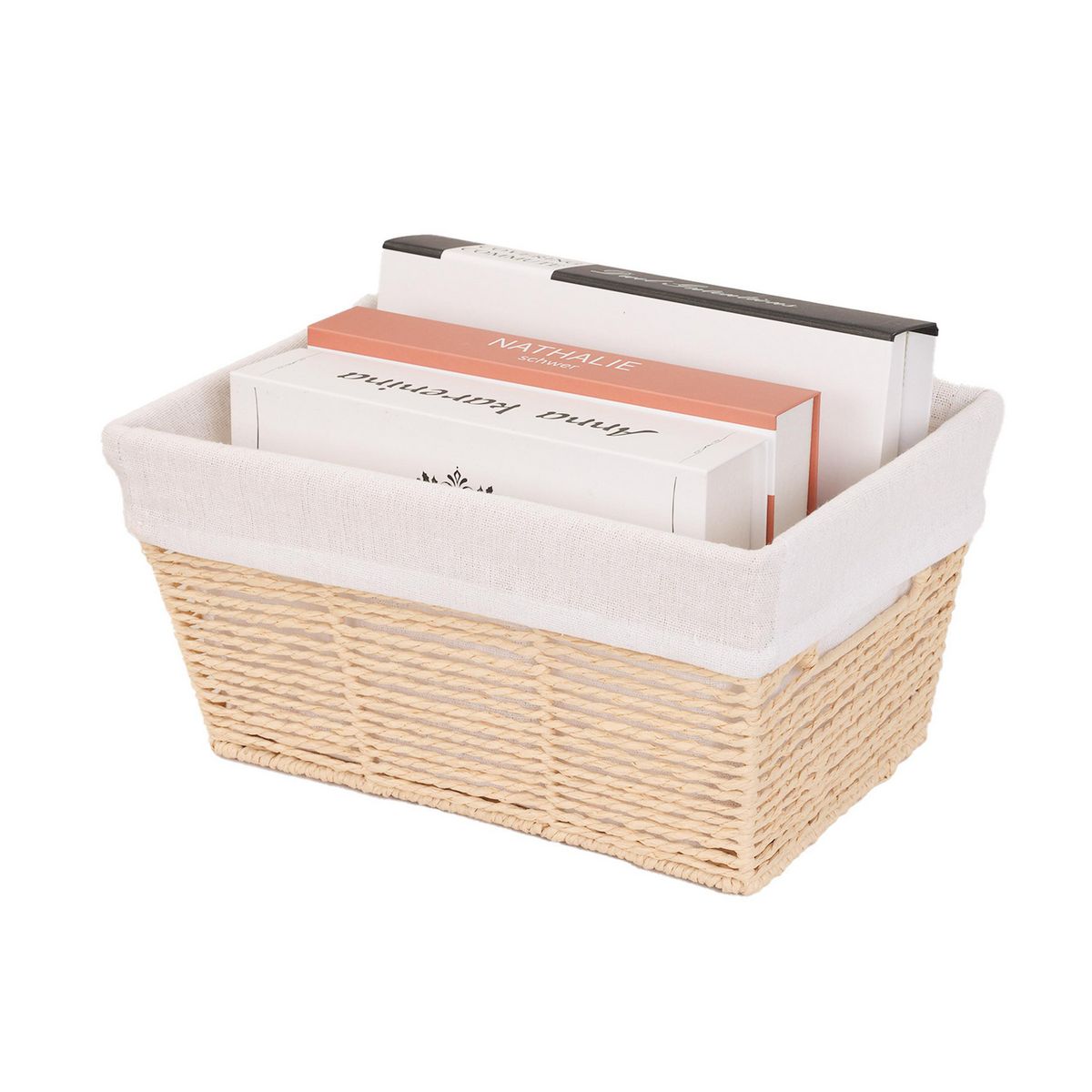 JUST HOME COLLECTION - Canasta Tejida 30x20x15cm