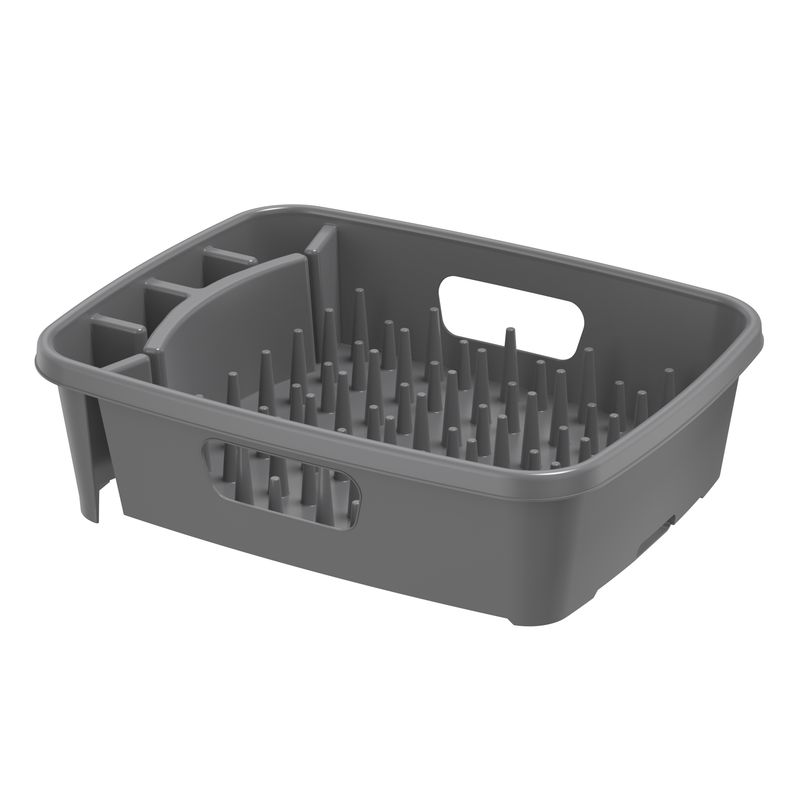 JUST HOME COLLECTION - Secaplato Plástico Gris 34x43x12.6cm