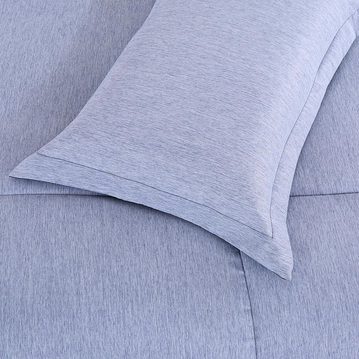 JUST HOME COLLECTION - Edredón Cationic 1.5 Plazas Azul