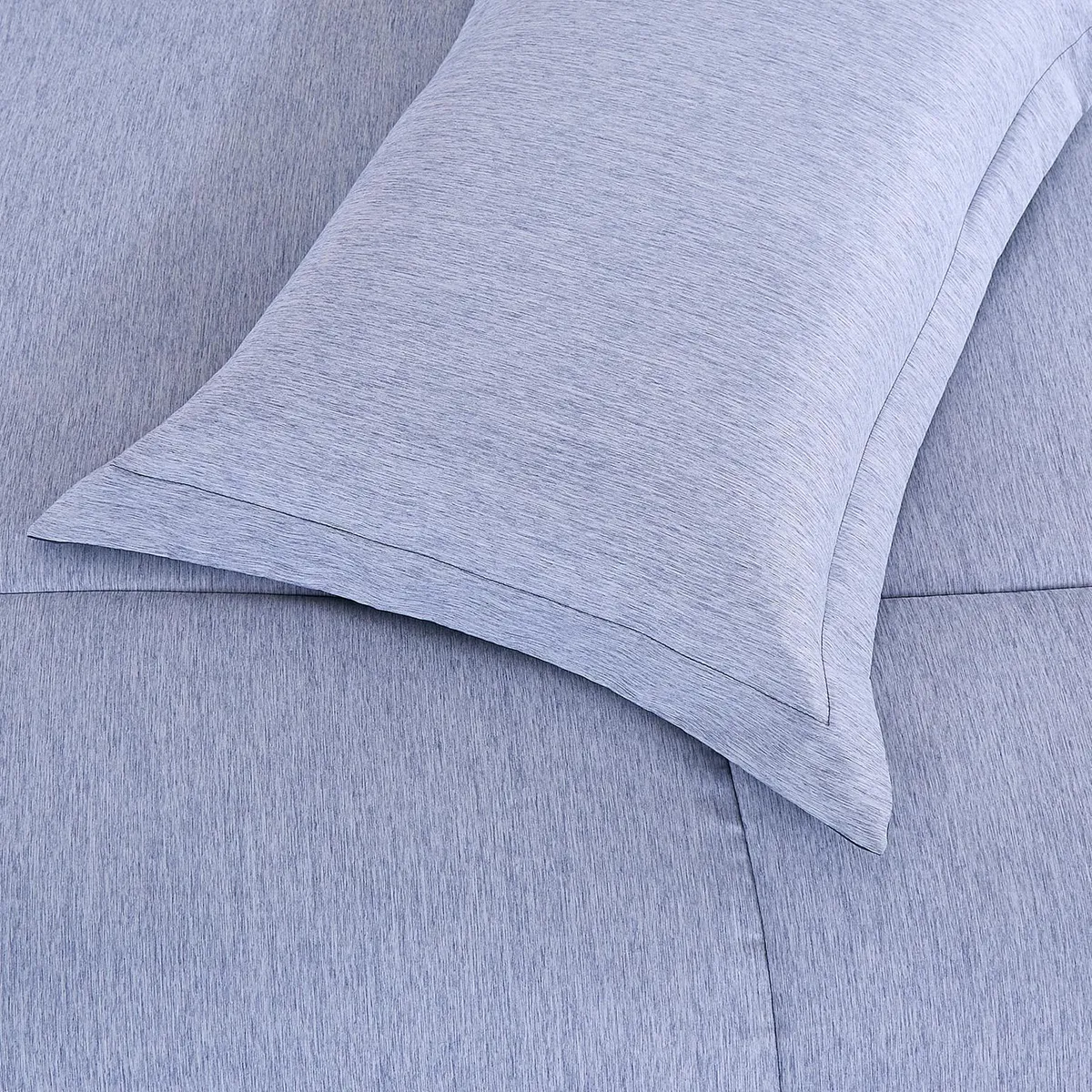 JUST HOME COLLECTION - Edredón Cationic 1.5 Plazas Azul