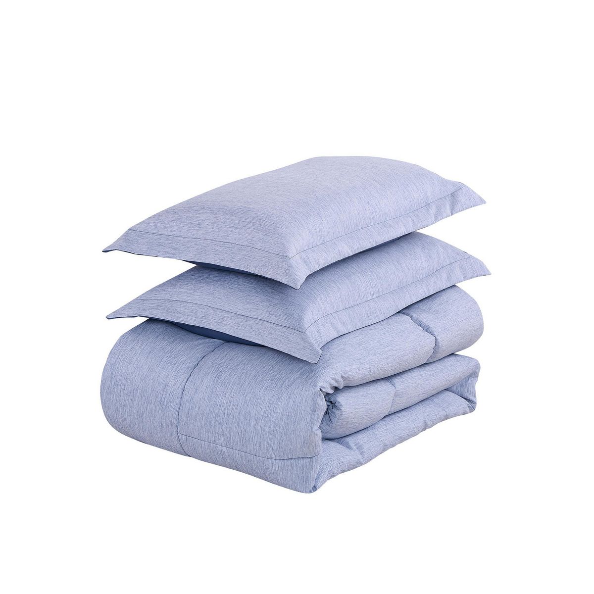 JUST HOME COLLECTION - Edredón Cationic 1.5 Plazas Azul