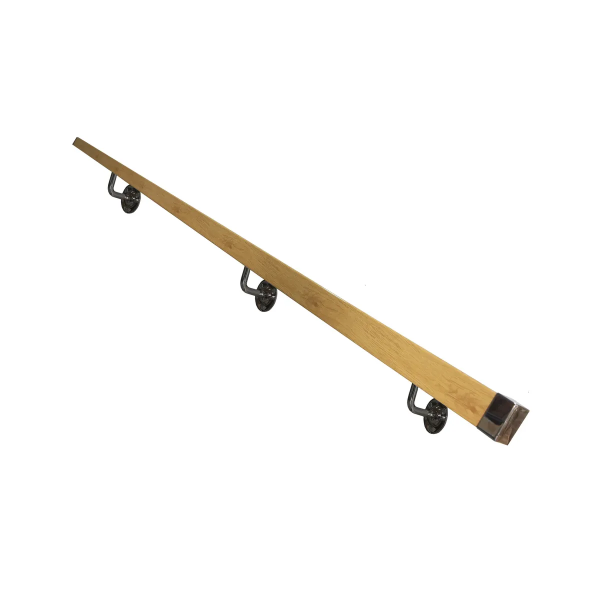 HOLZTEK - Pasamanos Cuadrangular PVC Madera 200cm