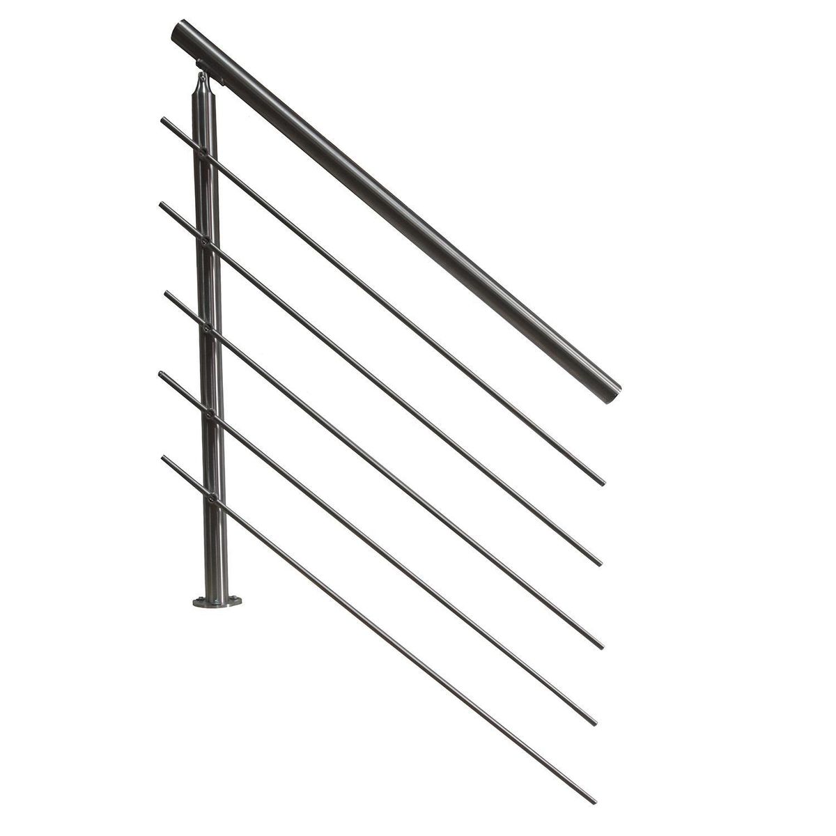 HOLZTEK - Kit Baranda de Tubos Acero Inoxidable 1m ? 1 Poste