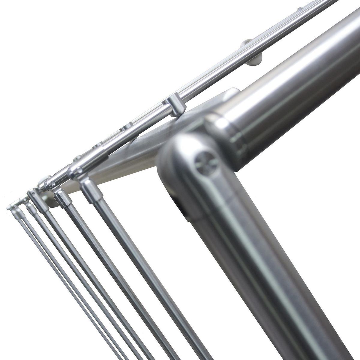 HOLZTEK - Set 6 Codos Angulares para Kit Baranda de Tubos Acero Inoxidable