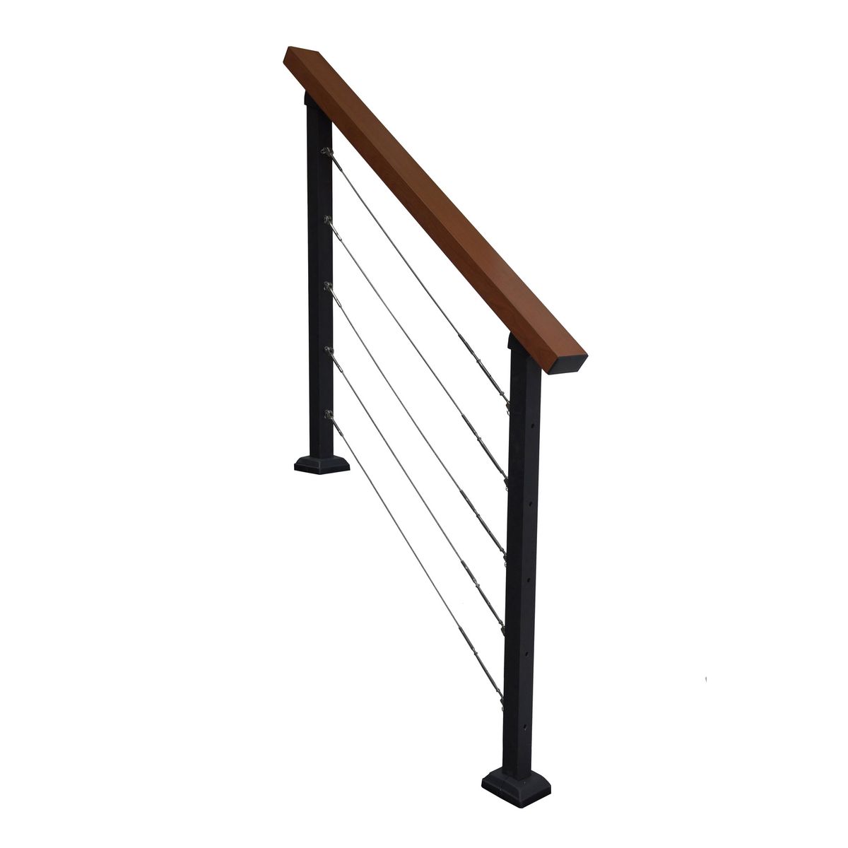 HOLZTEK - Kit Baranda de Aluminio 1m – 1 Poste