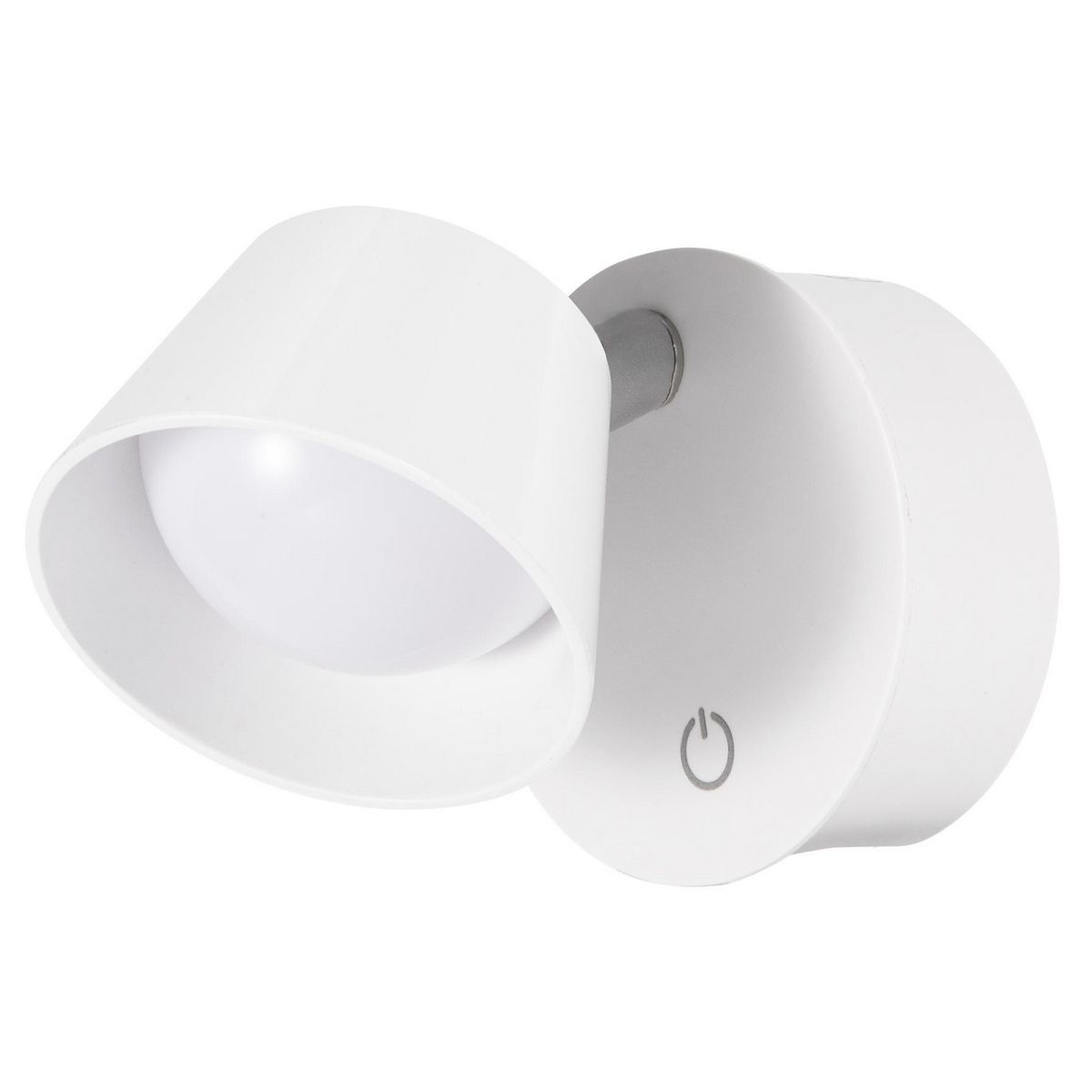 JUST HOME COLLECTION - Braquete de Pared Exterior LED Recargable USB Blanco